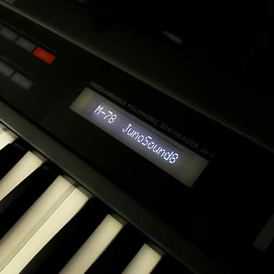 LED Display Upgrade - Roland Alpha Juno-1 Juno-2 Customised (White/Black) (White/Blue) image 5