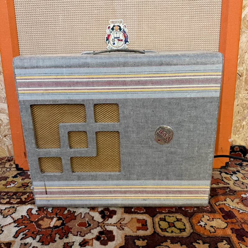 Immagine Vintage 1950s RSA / Selmer TV10 'Deck Chair Fabric' 1x10 Valve Amplifier Combo - 1