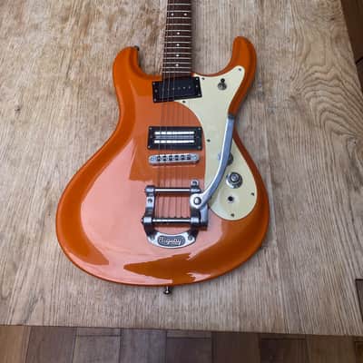 Danelectro The '64 with Bigsby 2010s - Orange Metallic image 1