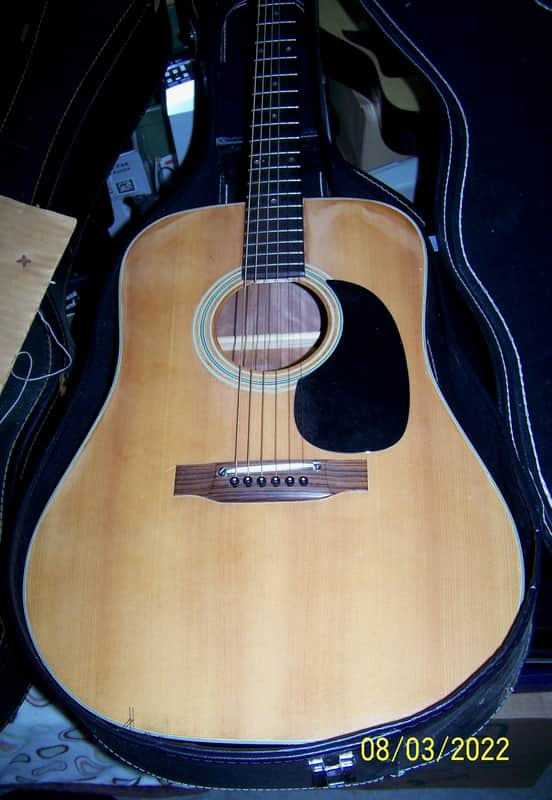 Aria 9030 Acoustic Guitar w/Case 1970's image 1