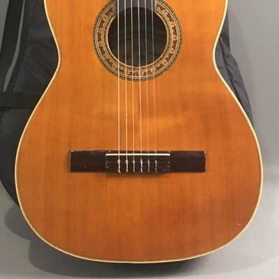 Vintage Jose Luis Velazquez Classical Nylon String Spanish Guitar Made in Mexico Solid Woods Original Case image 2