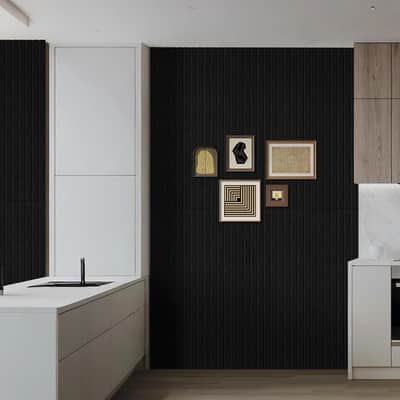 6 Pack Acoustic Wall Panels, 47.2" X 23.6" Sound Absorbing Panels, Decorative Sound Proof Panels For Office, Studio, Home Theatre - Black image 4