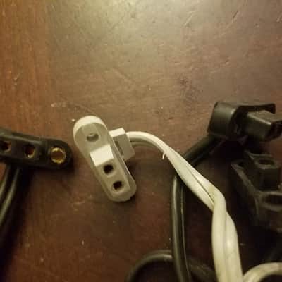 Lectroloid Phalo Bell & Howell 285 Electric Disconnect Plug Power Cord Non-polarized Rectangle 1958 - Black Or Grey image 1