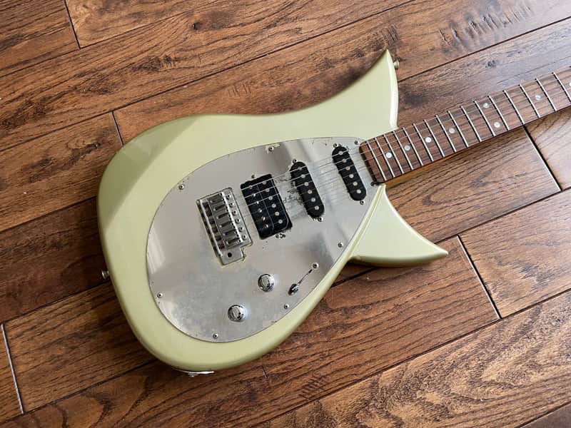 Vintage 1990s Tokai Blazing Fire  HSS Electric Guitar Talbo Reissue Super Strat Sage Mirror MIJ image 1