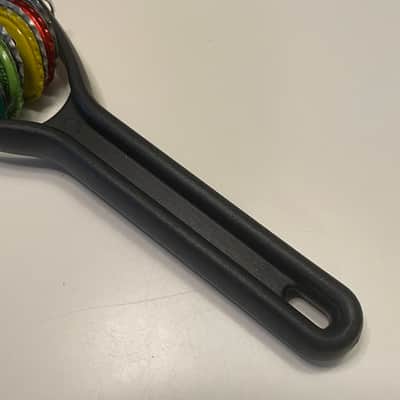 Upcycled Percussion - Slingshot Shaker - Multicolored Bottle Caps image 4