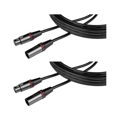 Gator Cableworks Headliner Series 20' XLR Microphone Cable x2 image 1