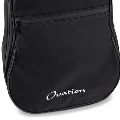 Ovation Mid/Deep Bowl & 12-String Guitar Gig Bag w/ Back Strap - Black image 9