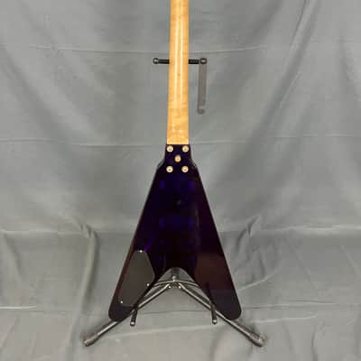 Galveston Electric Guitar Purple Transparent Lucite Acrylic with Case image 3
