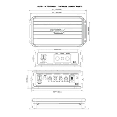 Cerwin Vega B51 Stealth Bomber 1-Channel Class-D Mono Block Amplifier image 6