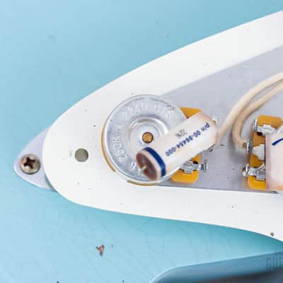 2023 Fender Custom Shop Limited Edition 1957 Stratocaster Relic Faded Daphne Blue w/ Case, COA, Tags image 20