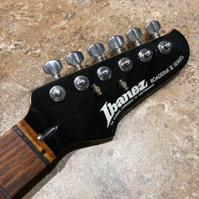 1980s Ibanez Japan Roadstar II Loaded Neck RG110 Black Headstock