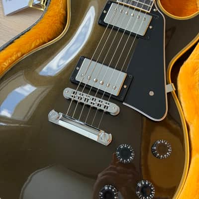 Gibson Les Paul Custom Shop Charcoal Metallic Gloss CH RARE Olive Drab Similar image 4