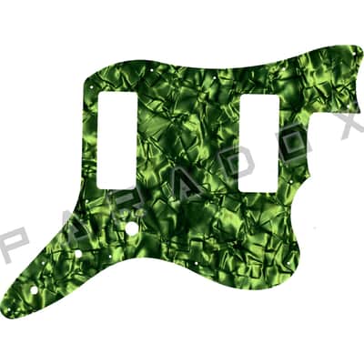 Custom Pickguard For 2023 - 2025 Harley Benton JA-Baritone - Light Green Pearl/Black/White/Black .090" image 1