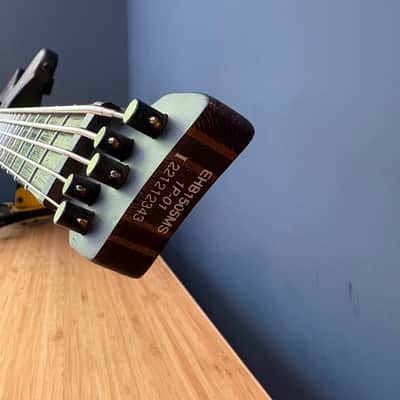 Ibanez EHB1505MS Bass Guitar, 5 String, Mahogany Body, Panga Panga Neck & Fingerboard - Black Ice Flat image 6