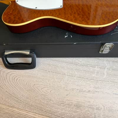 1980s Tokai Breezysound TTE60 Custom Telecaster Burled Tortoiseshell Mahogany Top Hard Case Japan Vintage image 15