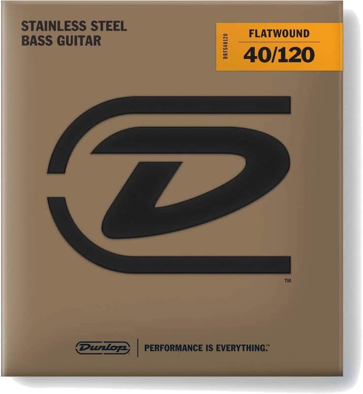 Dunlop DBFS40120 Stainless Steel Flatwound 5-String Bass Strings (40-120) 2010s - Standard image 1