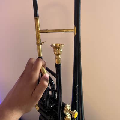 Valve Trombone – BB Pitch – Premium Black & Gold – Includes Case & Mouthpiece image 10