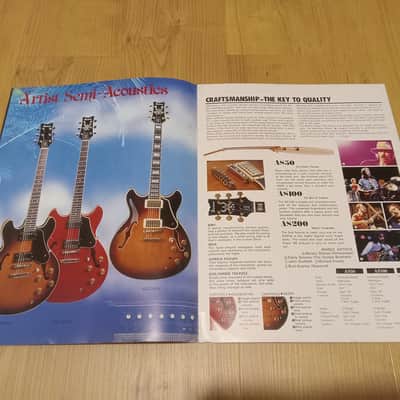 Vintage 1982 Ibanez "Full and Semi Acoustic Electric Guitars" Catalog! Rare, Original Case Candy, Paperwork! image 3
