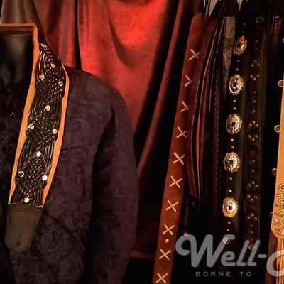 Well-Hung No Prisoners "Goliath" 3-1/2" wide MEGA padded Beastly leather guitar strap Bild 7