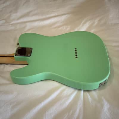 Del Mar Lutherie Tel-Uh-Caster Thinline T-Style Guitar - Surf Green - Made in USA - Free Pro Setup image 11