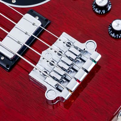 2018 Gibson SG Standard Bass Vintage Reissue EB-3 Gloss Cherry, Near-Mint w/ Case & Hangtags, Yamano image 8
