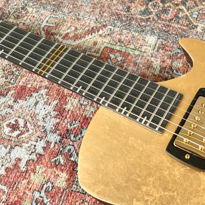AVA Guitars - Style 1 - 2024 - Gold Leaf / Black Carbon Fiber. TV Jones Filtertrons. NEW, (Authorized Dealer) image 6