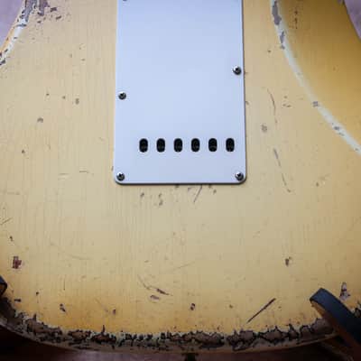 FENDER USA Masterbuilt '61 Reissue Stratocaster Heavy Relic *Vincent Van Trigt " Vintage White + Rosewood" (2024) image 19