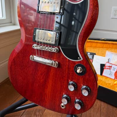 2026 Gibson Custom Shop ‘61 Les Paul SG Standard Stop Tail VOS - Cherry Red image 3