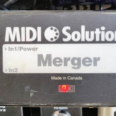 MIDI Solutions Merger 2-In/1-Out MIDI Merger 2010s - Black image 4