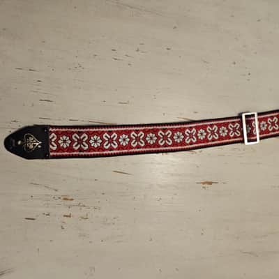 ACE Vintage Guitar Strap Red & White image 10