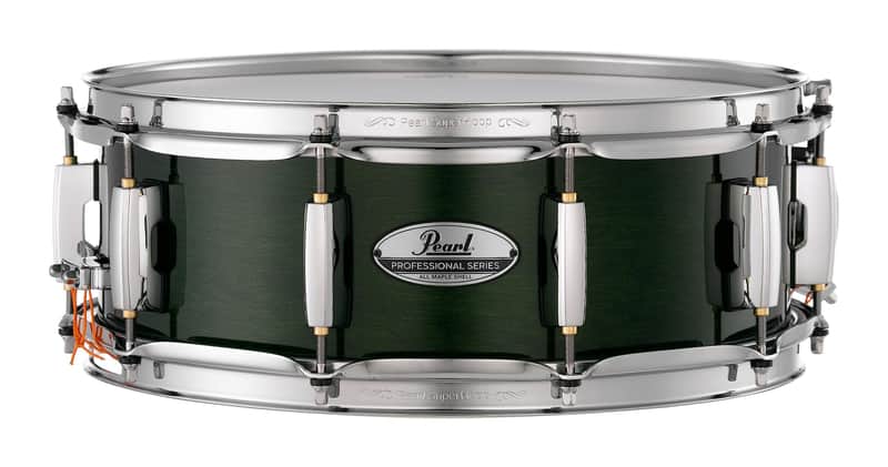 Pearl Snare Drum Professional Maple 14"x5", PMX1450S Emerald Mist image 1