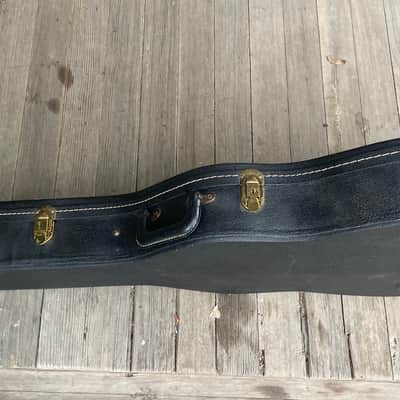 1960s Gibson ES-330 Case , Black w. Yellow Lining image 8