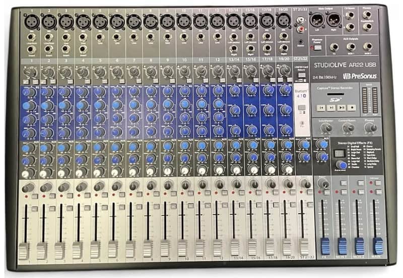 PreSonus StudioLive AR22 USB 22-Channel Hybrid Mixer 2010s - Black image 1
