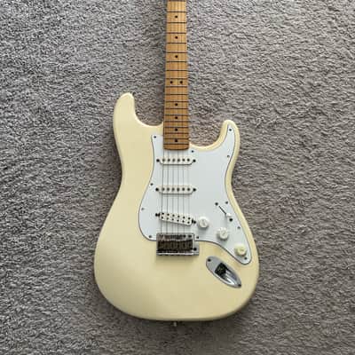 Fender Jimmie Vaughan Tex Mex Stratocaster 1996 Vintage MIM Olympic White Guitar image 1