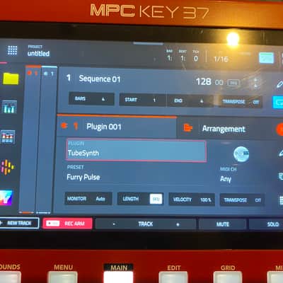Akai MPC Key 37 Standalone Workstation Synthesizer 2024 - Present - Red image 3