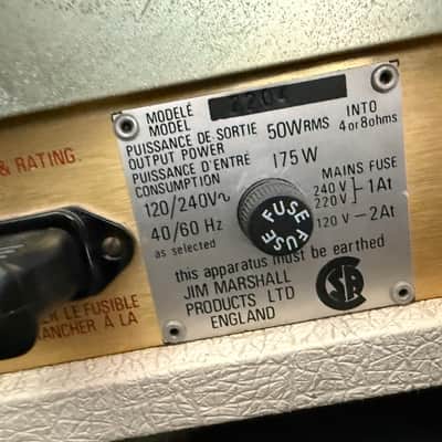 Marshall JCM 800 Lead Series Model 2204 1983 50-Watt Master Volume Head Only image 5