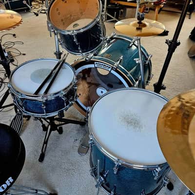 SONOR DeLite 4-piece Drum Kit Birdseye Azure Maple image 6