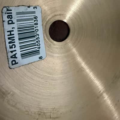 Meinl 15" Pure Alloy Traditional Medium Hi-Hat Cymbals (Pair) 2017 - Present - Traditional image 4