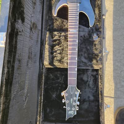 ESP LTD H-1007 2006 - TRANS BLACK OVER FLAMED MAPLE image 5