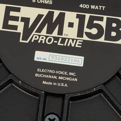 Electro-Voice EVM-15B Proline 15" Speaker 400W 8 Ohm EV Driver image 2