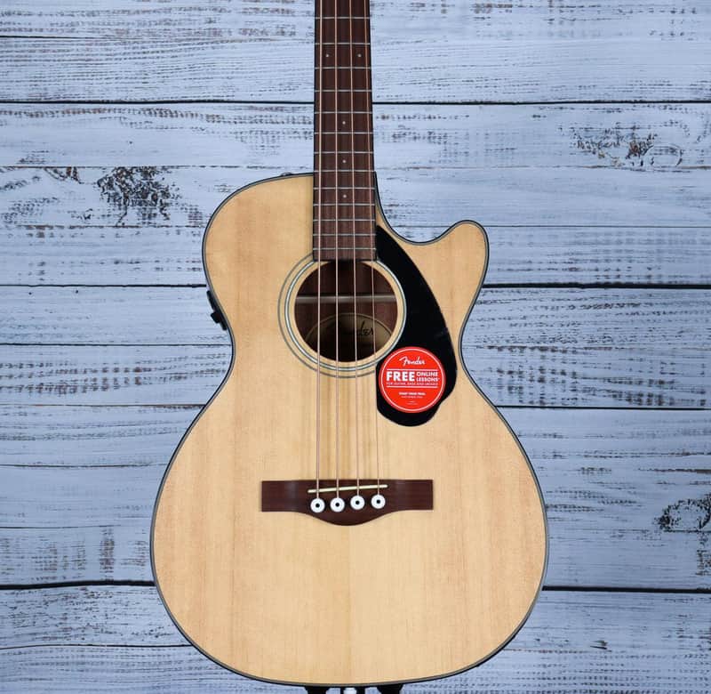 Fender CB-60SCE Acoustic-Electric Bass | Natural image 1