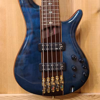Ibanez SR2405W-BTL Premium 5-String Bass Caribbean Green Low Gloss image 2