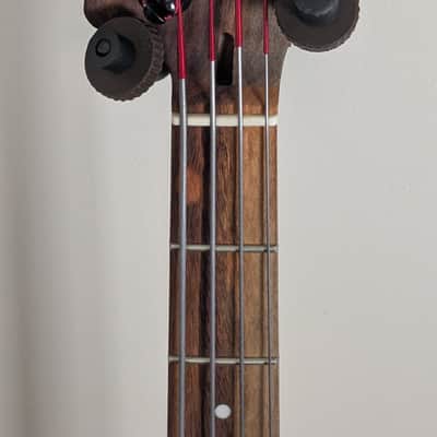 Wide Load PJ Bass - Satin Navy Burst - EMG Geezer Butler - Black Walnut Neck image 3