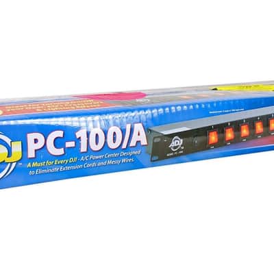 American DJ 8 channel AC power strip with 15 amp breaker and 8 on/off toggle switches. 19 inch rack mountable image 5