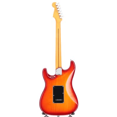 Fender Certified Pre-Owned American Ultra Luxe Stratocaster, Maple Fingerboard, Plasma Red Burst (J5) (03656) image 6