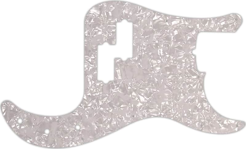 WD Custom Pickguard For Fender American Performer Precision Bass #28 White Pearl/White/Black/White image 1