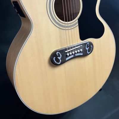Harley Benton Custom Line King CE Jumbo Acoustic-Electric Guitar Gloss Natural w/ HSC image 3