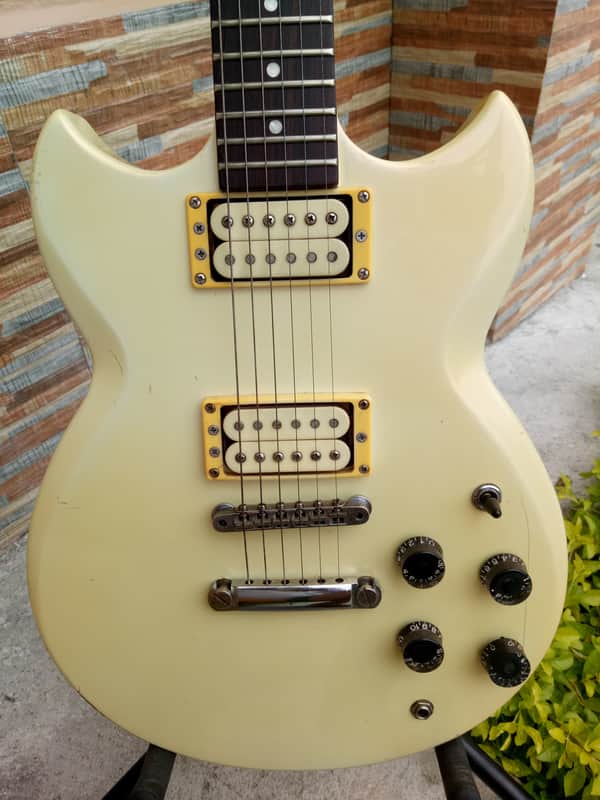 Yamaha SG-200 Rare Pearl White 80's Taiwan image 1