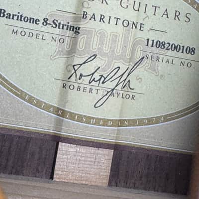 Taylor Baritone-8 2009 - Sitka spruce with rosewood back image 10