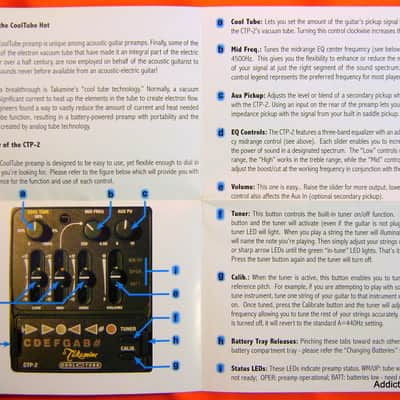 Takamine CTP-2 Cool Tube Acoustic Guitar Preamp / NOS | Reverb